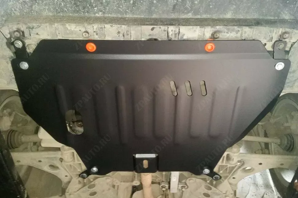 Защита  картера и КПП для Peugeot Bipper 2008-2014  V-1,4D , ALFeco, сталь 2мм, арт. ALF0607st-2