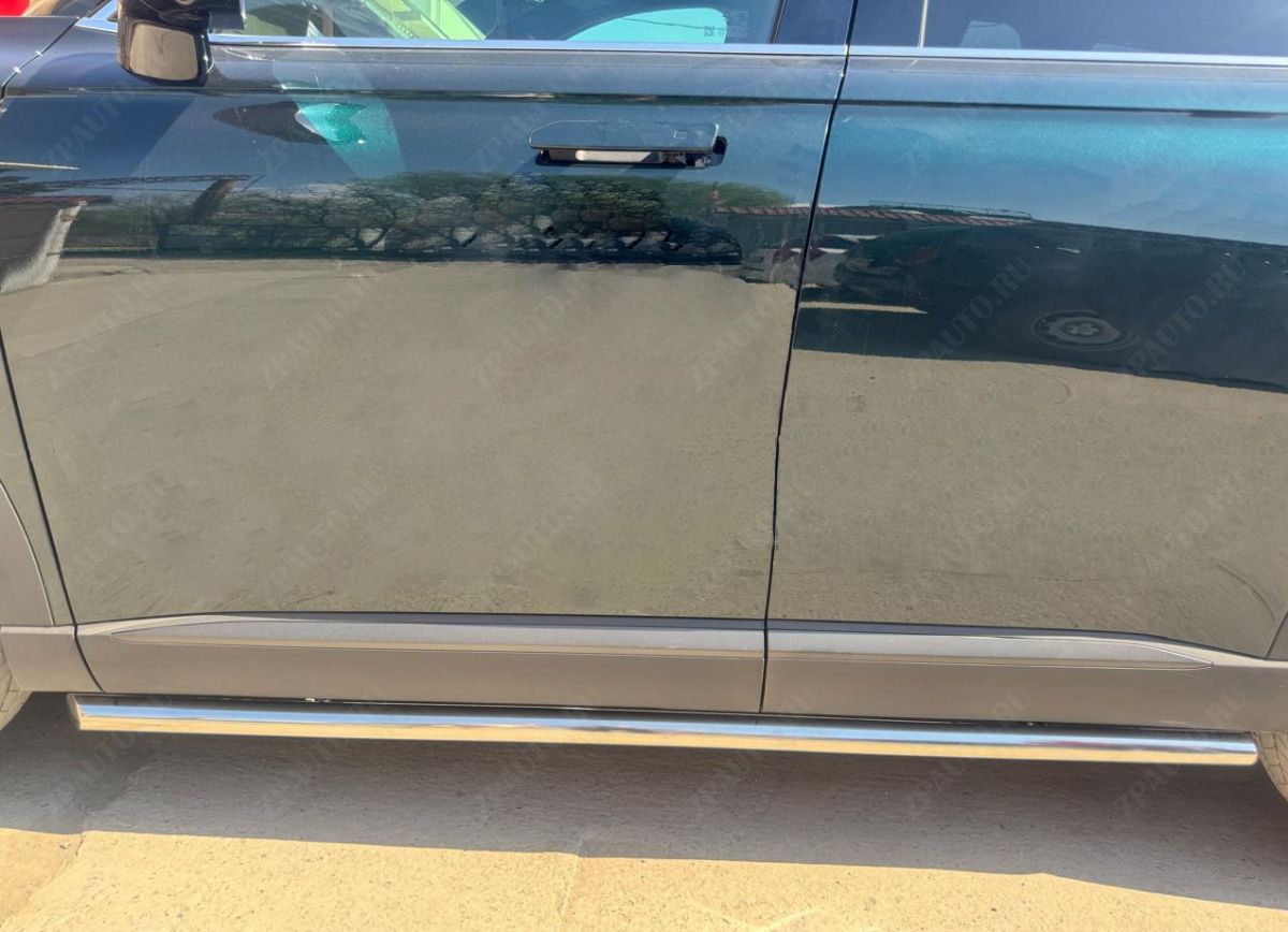 Защита штатного порога труба для автомобиля Chery Tiggo 9 2024 арт. CHTG.9.24.32