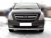 Дуга передняя по низу бампера радиусная одинарная d-60 для Hyundai H1 2007, Технотек HYH1_1