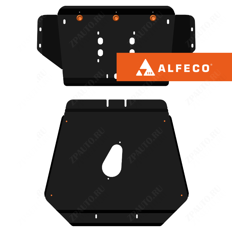 Защита  картера (2 части) BMW Х5 E53 1999-2006 V-3,0; 3,5; 4,4 3,0d; 3,5d; 4,0d , ALFeco, сталь 2мм, арт. ALF3404st