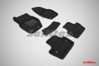 Ковры салонные 3D черные для Volvo S60 2010-, Seintex 86306