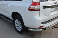 Защита заднего бампера угловая малая d76 для Toyota Land Cruiser Prado 150 2014, TLCP150.14.17, Россия
