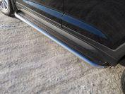 Пороги с площадкой (нерж. лист) 60,3 мм для автомобиля Hyundai Tucson 2015-2018, TCC Тюнинг HYUNTUC15-07
