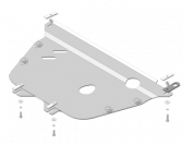 Защита алюминиевая Мотодор (Двигатель, Коробка переключения передач), 5 мм, Алюминий для Honda Crossroad 2007-2010 арт. 30808