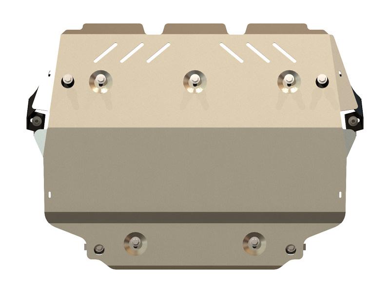 Защита картера и КПП для VOLKSWAGEN Golf VI  2008 - 2013, V-1,2TSI, 1.4TSI, 1.6, 1.8TSI, Sheriff, алюминий 5 мм, арт. 21.1989