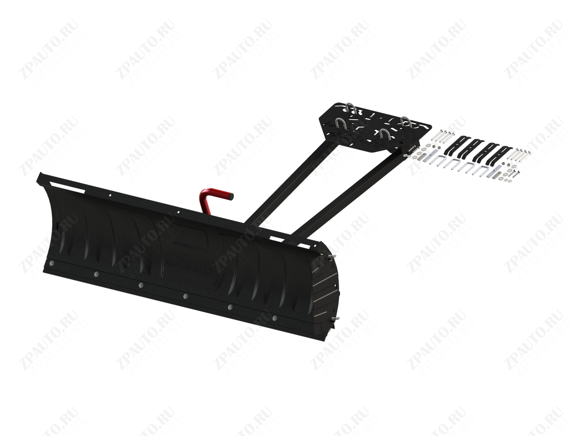 Отвал для снега с унив. креплением (черный) сталь 2 мм, STORM, арт. MP 1000 V2