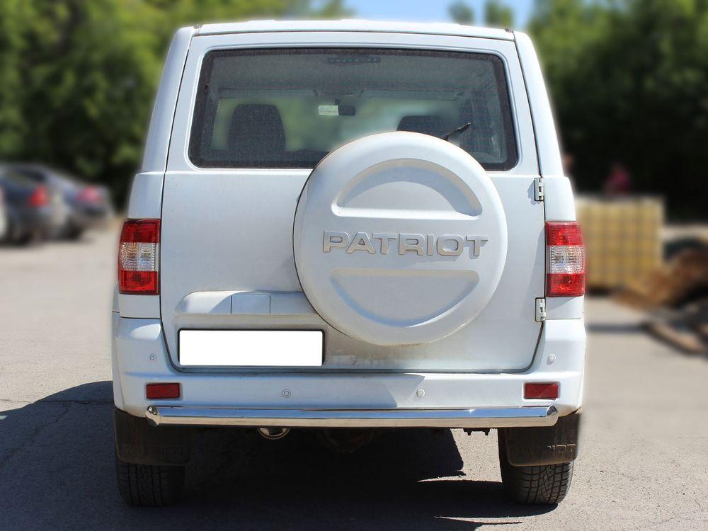 Защита заднего бампера радиусная d-76 для UAZ Patriot 2014, Технотек UP14_3