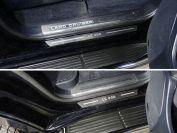 Накладки на пороги (лист шлифованный надпись LC 200) 4шт для автомобиля Toyota Land Cruiser 200 EXECUTIVE 2016-