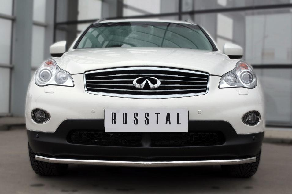 Защита переднего бампера d42 для Infiniti QX 50 2014-2016, Slitkoff IQXZ-001965