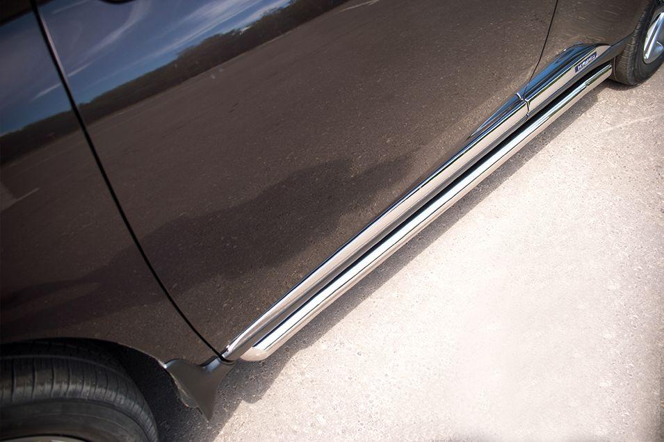 Пороги труба d57 для Lexus RX 270/350/450h 2009-2012, Slitkoff LRXT-000405