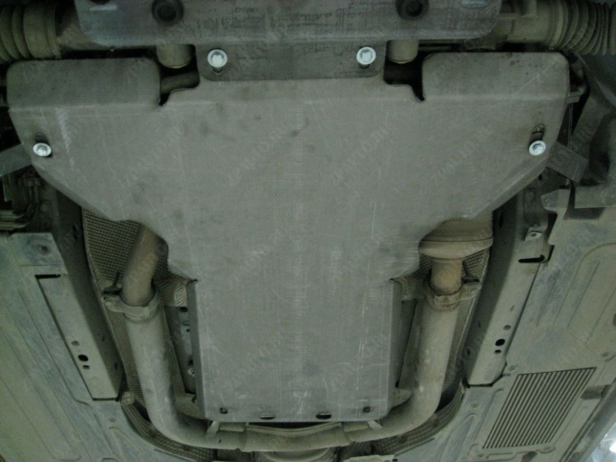 Защита  картера и КПП (2 части) Jaguar XF (X250) 2007-2016 V-3,0 AT RWD , ALFeco, сталь 2мм, арт. ALF4401st