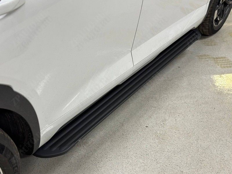 Пороги алюминиевые "Slim Line Black" 1920 мм Gac GS8 GX Traveller 2.0T 4WD 2025 арт. GACGS825-03B