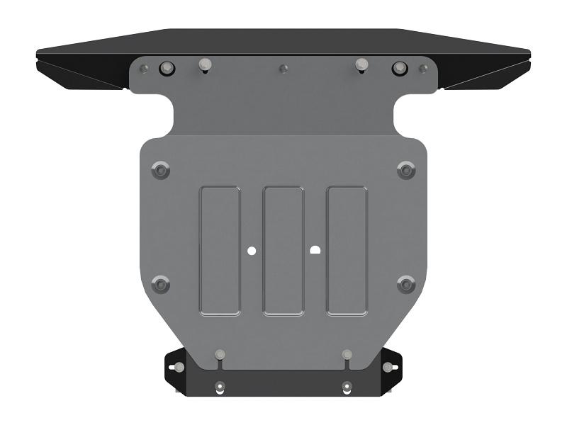 Защита картера для VOLKSWAGEN Touareg  2014 - 2018, V-3.0 TDI, 3.6 FSI, Sheriff, алюминий 4 мм, арт. 26.3612