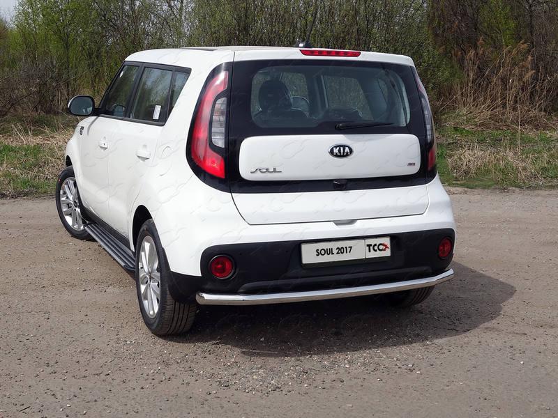 Защита задняя 60,3 мм для автомобиля Kia Soul 2017-, TCC Тюнинг KIASOUL17-25