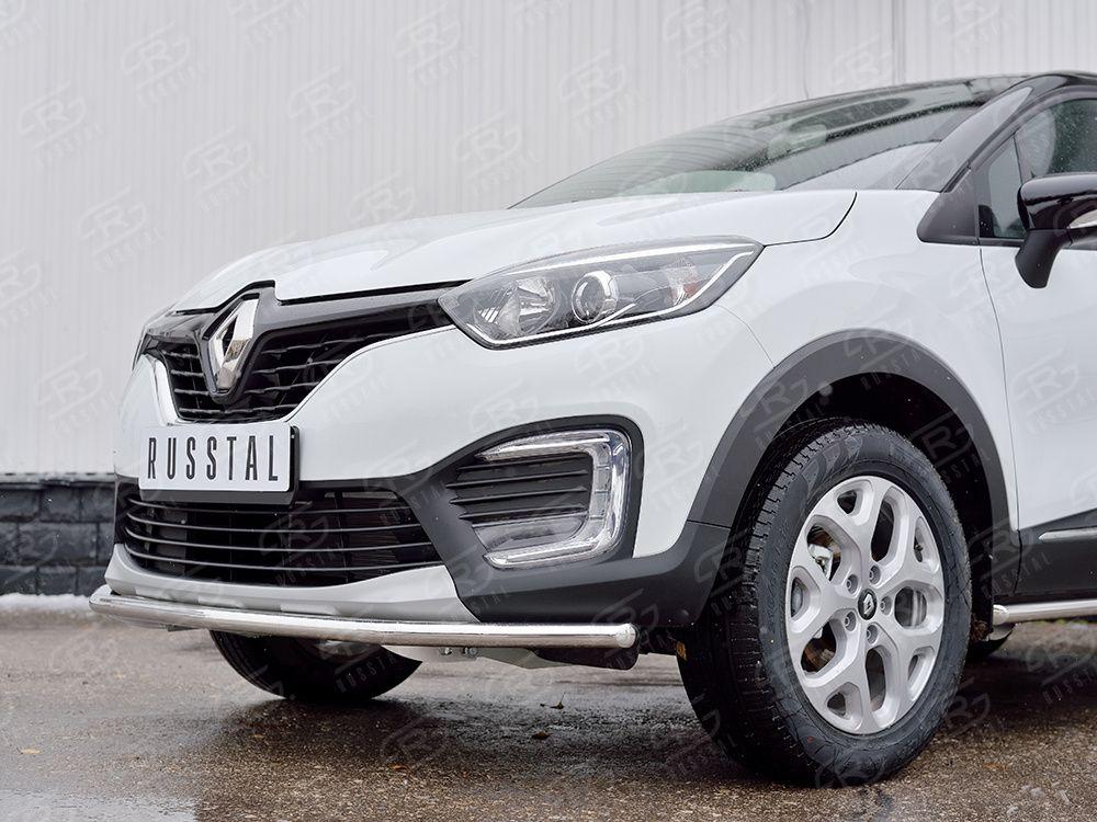 Защита переднего бампера d42 Renault Kaptur 2016, Slitkoff RKPZ-002460