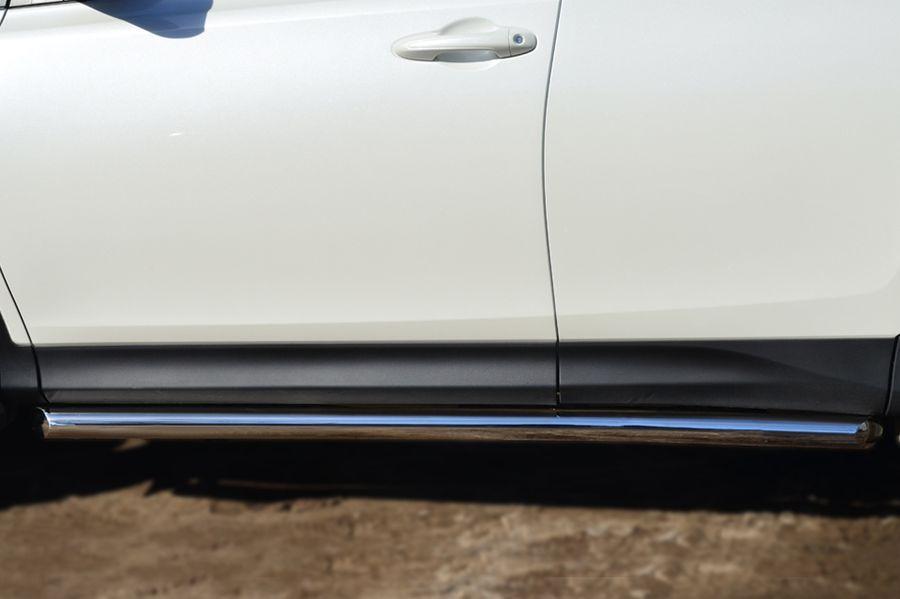 Пороги труба d57 вариант 1 для Toyota RAV4 2012, Slitkoff TR4T-0012831