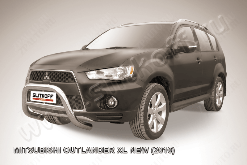 Кенгурятник d76 низкий Mitsubishi Outlander XL (2009-2013) , Slitkoff, арт. MXL10-001