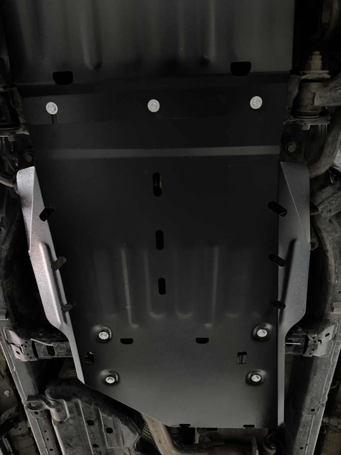 Toyota Land Cruiser Prado 250 (J250) 2023-  V-2,7 защита радиатора, редуктора переднего моста, АКПП и РК (3 части), ALFeco, сталь, 2 мм, арт. ALF24160st