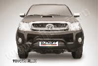 Кенгурятник d57 низкий широкий мини черный Toyota Hilux (2004-2011) , Slitkoff, арт. THL006B