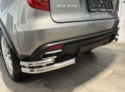 Защита заднего бампера  угловая двойная для автомобиля HAVAL Jolion 2024 арт. HVJ.24.19