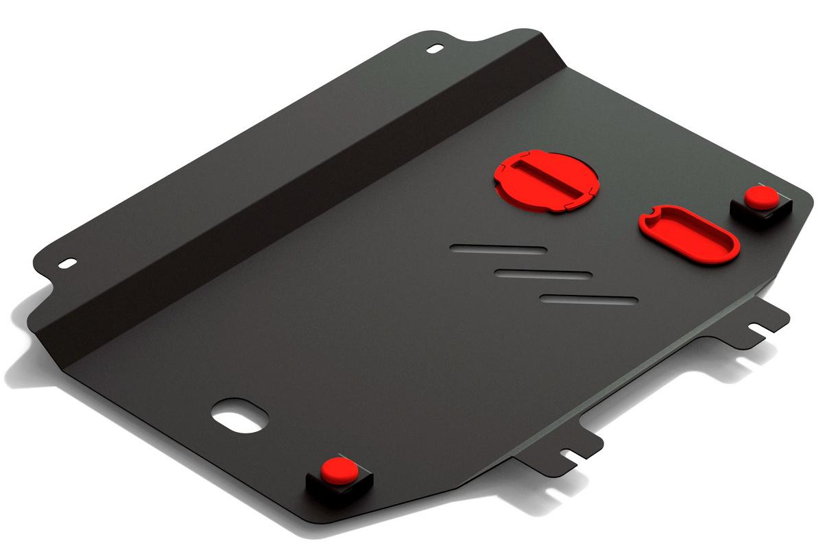 Защита картера и КПП АвтоБроня для Suzuki Splash (V - 1.0; 1.2) 2008-2015, сталь 1.8 мм, с крепежом, 111.05508.2