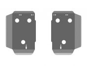 Защита порогов для KAWASAKI BruteForce KVF 2009-12, алюминий 4 мм, STORM, арт. 1365