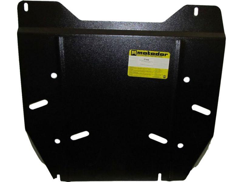 Защита двигателя, кпп, рк стальная Motodor для Nissan Pathfinder R51 2005-2010 (2 мм, сталь), 01449