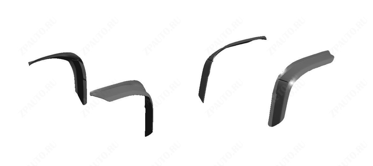 Расширители колесных арок для YAMAHA Grizzly 700/550 2007-14, STORM, арт. MP 0167