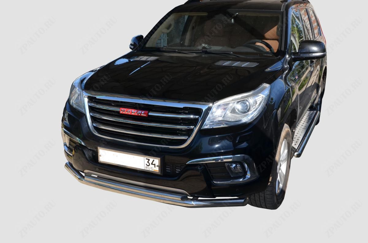 Защита штатного порога для автомобиля Haval H9 2017 арт. GWH9.17.31