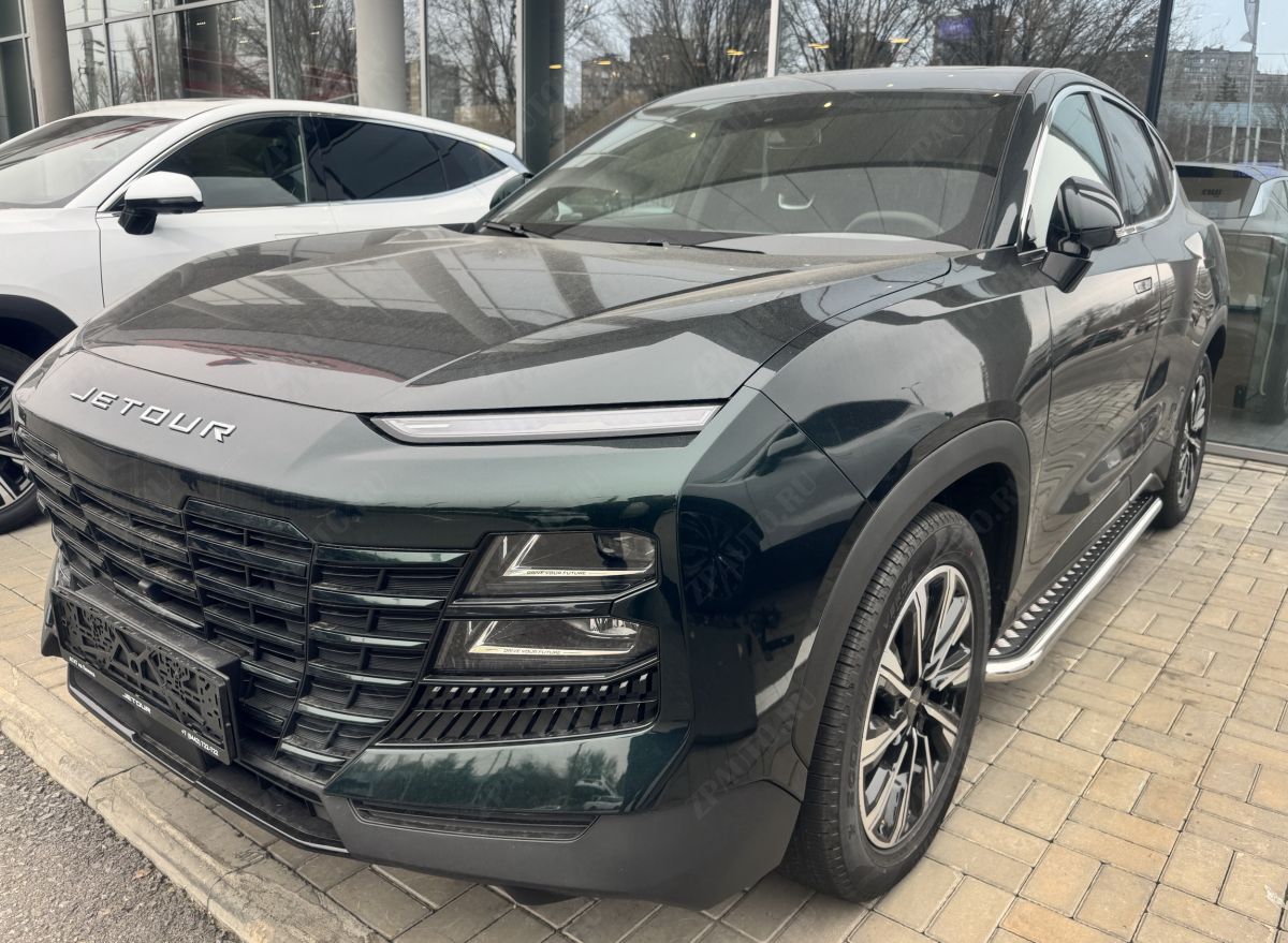 Пороги с накладным листом для автомобиля JETOUR Dashing 2022 арт. JET.DS.22.41