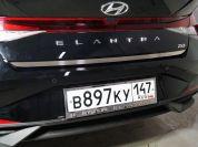 Накладка на крышку багажника (лист шлифованный) для автомобиля Hyundai Elantra 2020- TCC Тюнинг арт. HYUNELA21-10