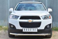 Защита переднего бампера d57 для Chevrolet Captiva 2013, Slitkoff CAPZ-001741