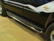 Защита порогов 60,3 мм для автомобиля Chevrolet Tahoe 2012-2015, TCC Тюнинг CHEVTAH12-13