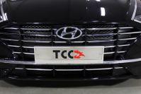 Решетка радиатора внутренняя (алюминий black) для автомобиля Hyundai Sonata 2020- TCC Тюнинг арт. HYUNSON20-12
