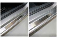 Накладки на пороги внешние (лист шлифованный) 4шт для автомобиля Skoda Rapid 2020- TCC Тюнинг арт. SKORAP20-07