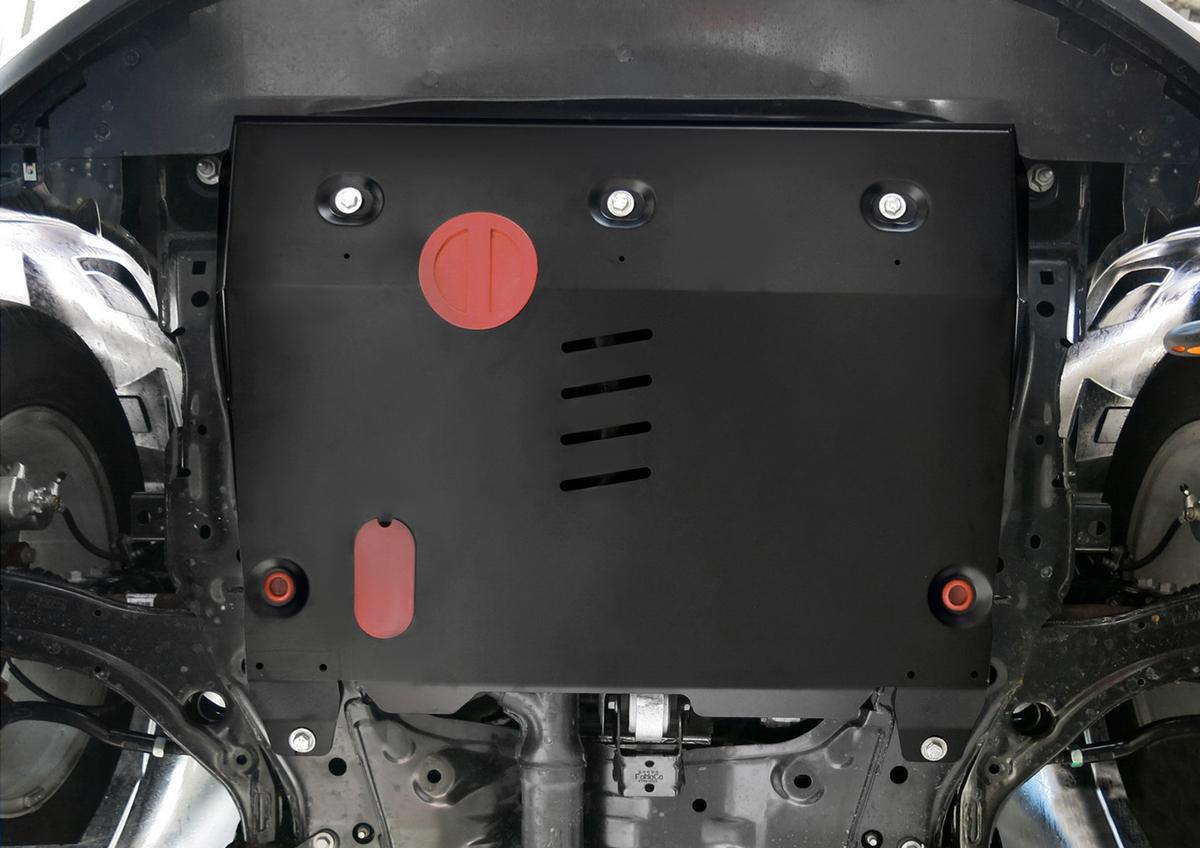 Защита картера и КПП АвтоБроня для Ford Edge I рестайлинг (V - 3.5) 2010-2015, сталь 1.8 мм, с крепежом, 111.01837.1