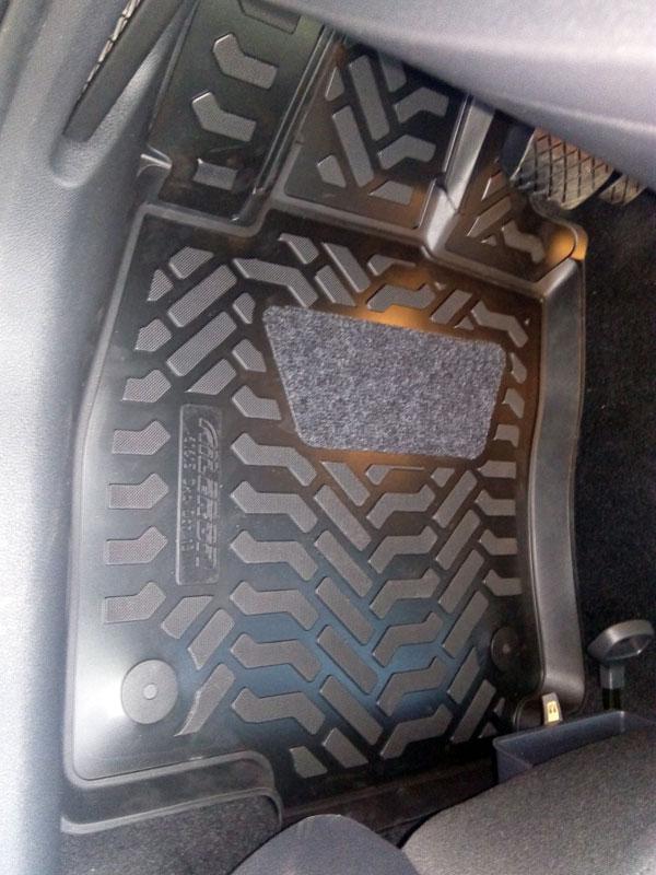 Ковры салонные модельные высокий борт 3D с подпятником для Skoda Octavia A7 2013-, Элерон 61623