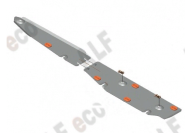 Защита  топливной магистрали для Volvo S60 2000-2010  V-all , ALFeco, сталь 2мм, арт. ALF2718st