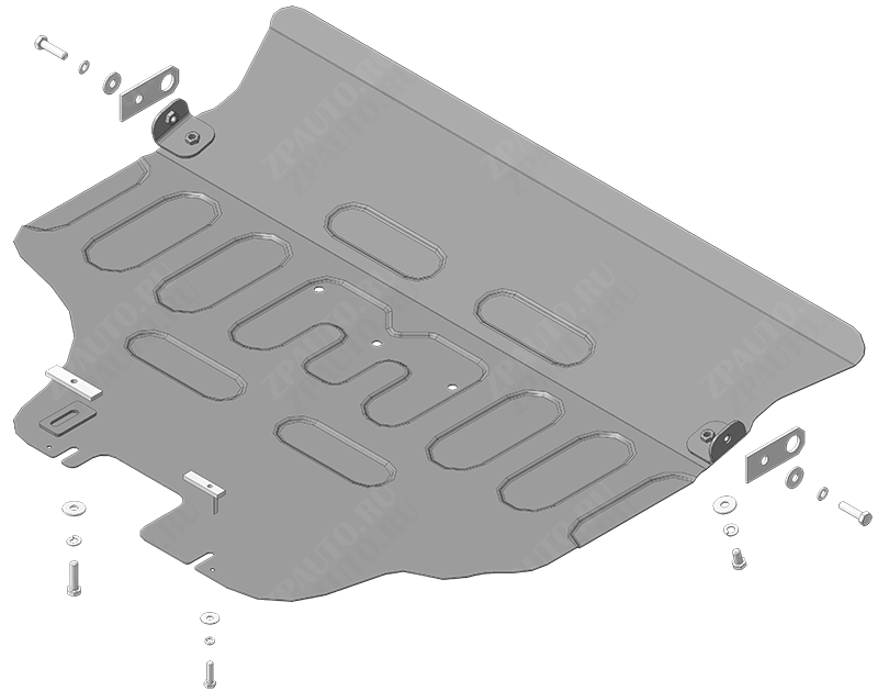 Защита стальная Мотодор (Двигатель), 2 мм, сталь для Subaru Outback 2021- арт. 72203