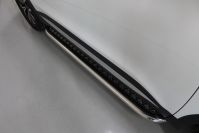 Пороги с площадкой (нерж. лист) 75х42 мм Chery Tiggo 7 PRO MAX 4WD 2025 арт. CHERTIG7PM25-14