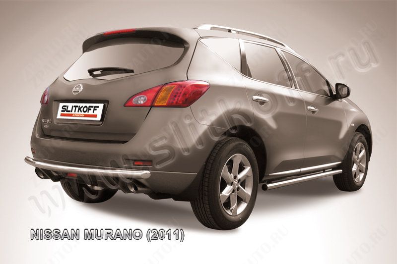 Защита заднего бампера d57 Nissan Murano (2010-2015) , Slitkoff, арт. NIM11009
