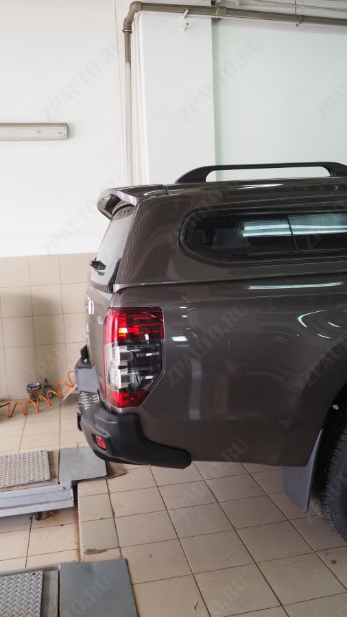 ABC.MCCL200.RB.11.01B Бампер АВС-Дизайн задний с квадратом под ДО Mitsubishi L200 2018- (чёрный)