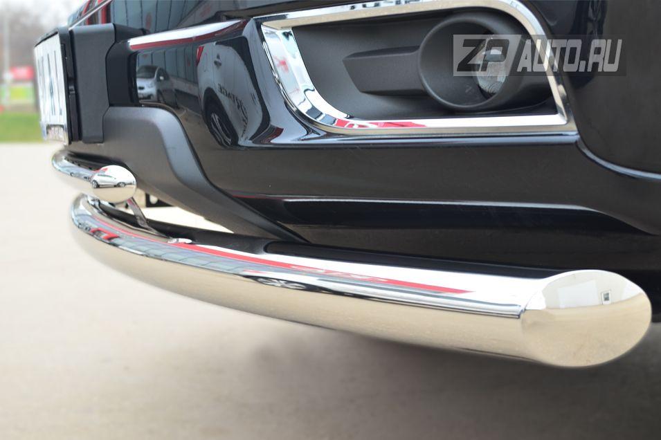 Защита переднего бампера d76/42 дуги для Chevrolet TrailBlazer 2013, Slitkoff CTRZ-001507