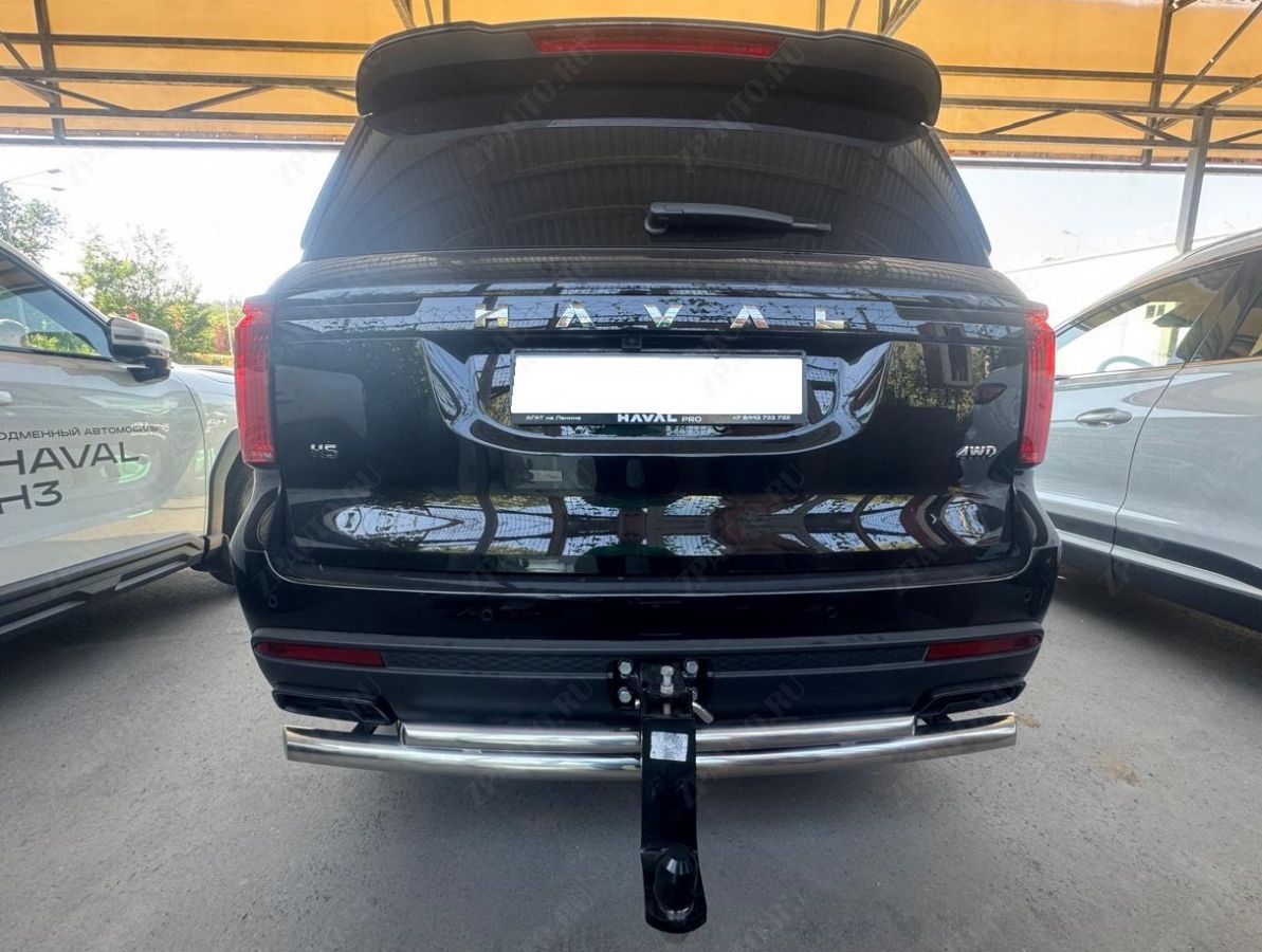 Защита заднего бампера двойная для автомобиля Haval H5 2024 арт. HVH5.24.16