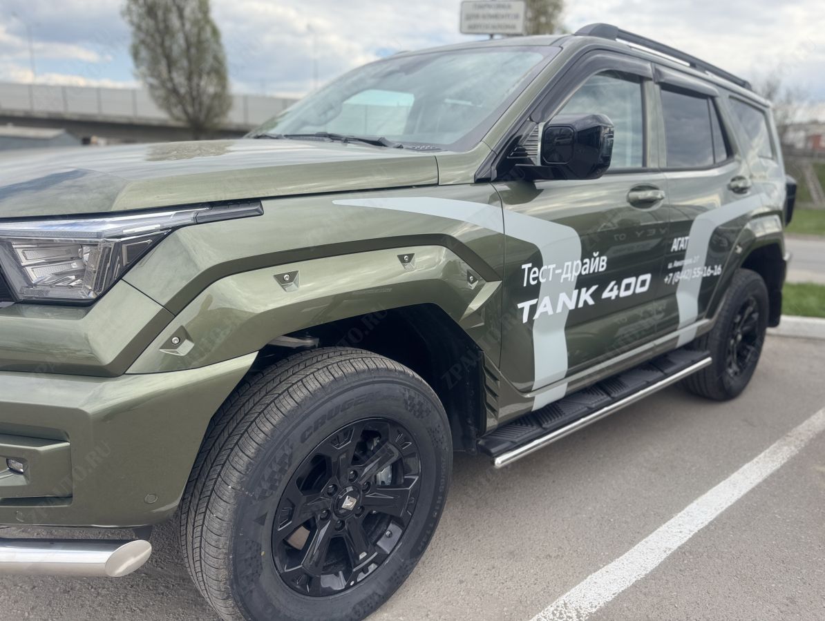 Защита  штатного порога для автомобиля Tank 400   2023 арт. TANK400.23.32