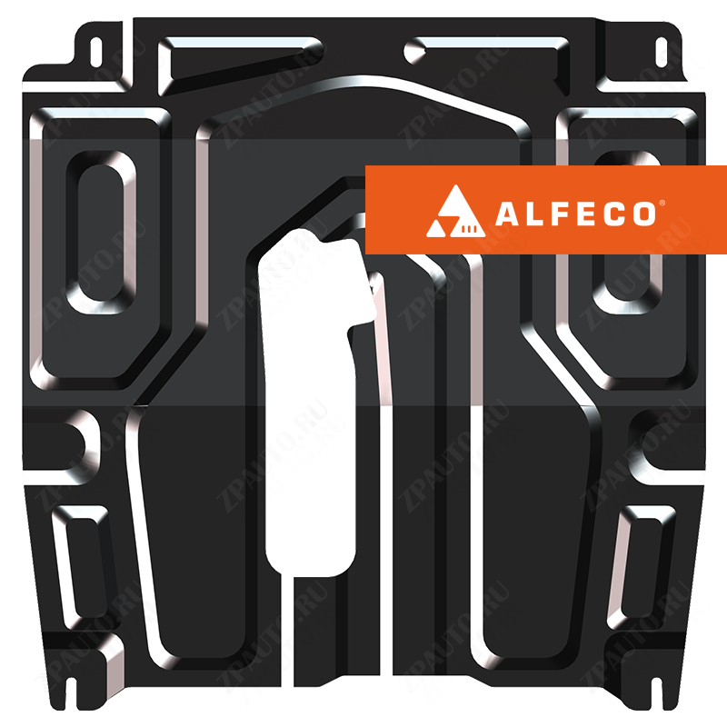 Защита  картера и КПП (малая) Ravon Nexia R3 2016- V-all , ALFeco, сталь 2мм, арт. ALF0507st