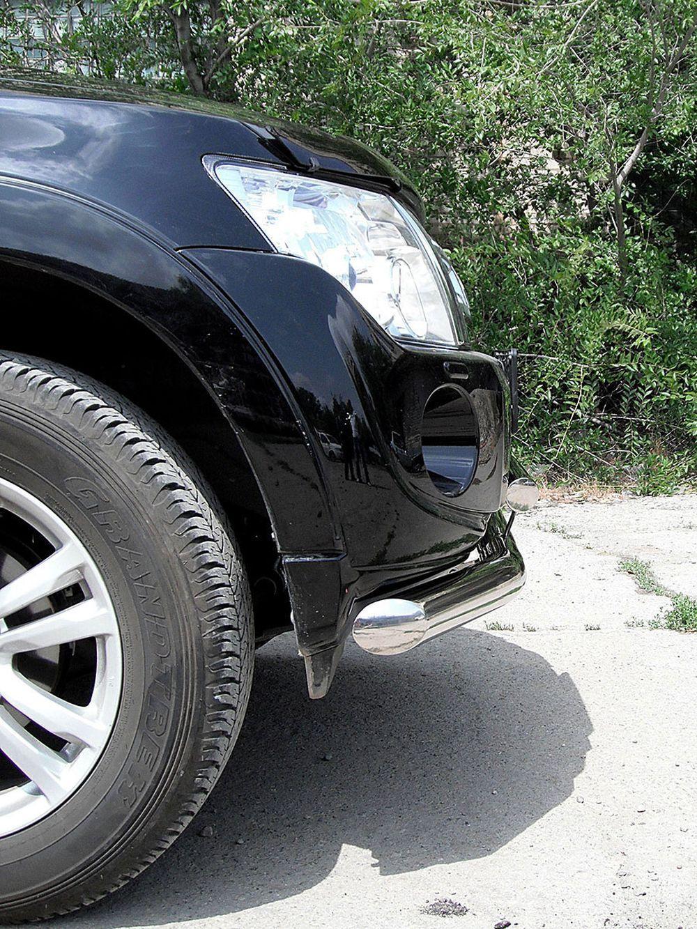 Дуга передняя двойная d-76+60 для Mitsubishi Pajero 4, Технотек MP_1