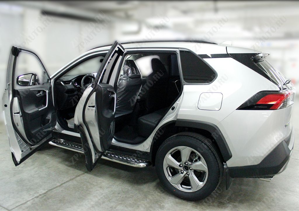 Пороги лист d-53 для автомобиля Toyota Rav-4 2019-наст.вр. арт. TRN19_2 , 
Технотек