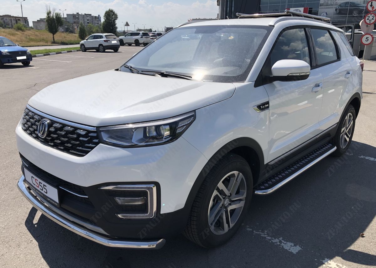 Защита переднего бампера для автомобиля  CHANGAN CS55 2018- арт. CGCS55.18.01