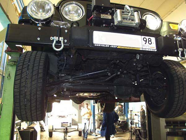 Защита рулевых тяг для JEEP Wrangler  1996 - 2006 , V-4,0 i, Sheriff, сталь 2,5 мм, арт. 04.0980